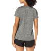 imageUnder Armour Womens Tech VNeck Twist ShortSleeve TShirtJet Gray 011Metallic Silver