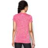 imageUnder Armour Womens Tech VNeck Twist ShortSleeve TShirtKnock Out Metallic Silver