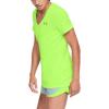 imageUnder Armour Womens Tech VNeck Twist ShortSleeve TShirtLime Light 884Metallic Silver