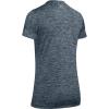 imageUnder Armour Womens Tech VNeck Twist ShortSleeve TShirtMechanic Blue 468Tonal