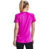 imageUnder Armour Womens Tech VNeck Twist ShortSleeve TShirtMeteor Pink 660Metallic Silver