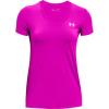 imageUnder Armour Womens Tech VNeck Twist ShortSleeve TShirtMeteor Pink 660Metallic Silver