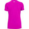 imageUnder Armour Womens Tech VNeck Twist ShortSleeve TShirtMeteor Pink 660Metallic Silver