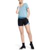 imageUnder Armour Womens Tech VNeck Twist ShortSleeve TShirtMobile Blue 485Metallic Silver