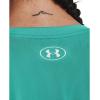 imageUnder Armour Womens Tech VNeck Twist ShortSleeve TShirtNeptune 369Metallic Silver