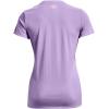 imageUnder Armour Womens Tech VNeck Twist ShortSleeve TShirtOctane 566Metallic Silver