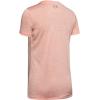 imageUnder Armour Womens Tech VNeck Twist ShortSleeve TShirtPeach Frost 848Metallic Silver