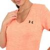 imageUnder Armour Womens Tech VNeck Twist ShortSleeve TShirtPeach Plasma