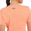 imageUnder Armour Womens Tech VNeck Twist ShortSleeve TShirtPeach Plasma