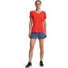 imageUnder Armour Womens Tech VNeck Twist ShortSleeve TShirtPhoenix Fire 296Metallic Silver