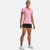 imageUnder Armour Womens Tech VNeck Twist ShortSleeve TShirtPlanet Pink 680Metallic Silver