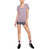 imageUnder Armour Womens Tech VNeck Twist ShortSleeve TShirtPurple Prime
