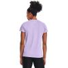 imageUnder Armour Womens Tech VNeck Twist ShortSleeve TShirtPurple Tint 532Metallic Silver