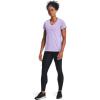 imageUnder Armour Womens Tech VNeck Twist ShortSleeve TShirtPurple Tint 532Metallic Silver