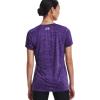 imageUnder Armour Womens Tech VNeck Twist ShortSleeve TShirtPurple Zest 754Metallic Silver