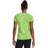 imageUnder Armour Womens Tech VNeck Twist ShortSleeve TShirtQuirky LimeWhiteMetallic Silver