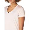 imageUnder Armour Womens Tech VNeck Twist ShortSleeve TShirtRetro Pink 676Metallic Silver