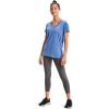 imageUnder Armour Womens Tech VNeck Twist ShortSleeve TShirtRiver 488Metallic Silver