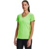 imageUnder Armour Womens Tech VNeck Twist ShortSleeve TShirtSummer Lime 162Metallic Silver