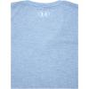 imageUnder Armour Womens Tech VNeck Twist ShortSleeve TShirtWashed Blue 421Metallic Silver