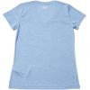 imageUnder Armour Womens Tech VNeck Twist ShortSleeve TShirtWashed Blue 421Metallic Silver