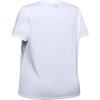 imageUnder Armour Womens Tech VNeck Twist ShortSleeve TShirtWhite Metallic Silver