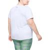 imageUnder Armour Womens Tech VNeck Twist ShortSleeve TShirtWhite Metallic Silver