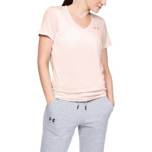 imageUnder Armour Womens Tech VNeck Twist ShortSleeve TShirtApex Pink