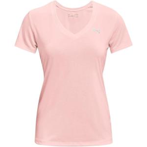 imageUnder Armour Womens Tech VNeck Twist ShortSleeve TShirtBeta Tint 659Metallic Silver