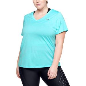 imageUnder Armour Womens Tech VNeck Twist ShortSleeve TShirtBlue