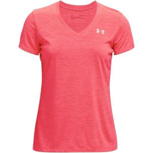imageUnder Armour Womens Tech VNeck Twist ShortSleeve TShirtBrilliance 821Metallic Silver