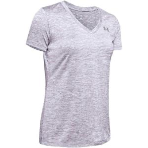 imageUnder Armour Womens Tech VNeck Twist ShortSleeve TShirtCrystal Lilac 571Tonal