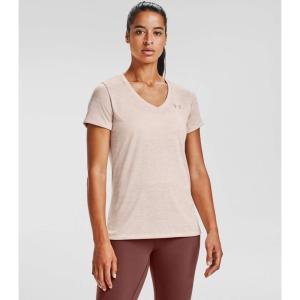 imageUnder Armour Womens Tech VNeck Twist ShortSleeve TShirtDesert Rose 679Tonal