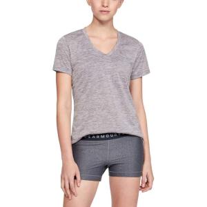 imageUnder Armour Womens Tech VNeck Twist ShortSleeve TShirtFlint
