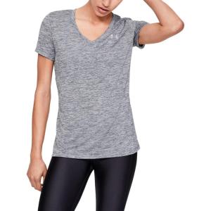 imageUnder Armour Womens Tech VNeck Twist ShortSleeve TShirtGray