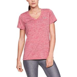 imageUnder Armour Womens Tech VNeck Twist ShortSleeve TShirtImpulse Pink