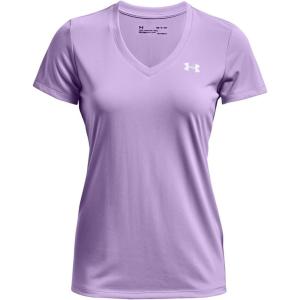 imageUnder Armour Womens Tech VNeck Twist ShortSleeve TShirtLavender