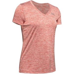 imageUnder Armour Womens Tech VNeck Twist ShortSleeve TShirtPink