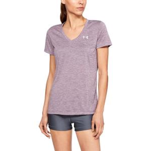 imageUnder Armour Womens Tech VNeck Twist ShortSleeve TShirtPurple Prime