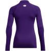 imageUnder Armour Womens ColdGear Authentics Mock Neck501 Purple   White
