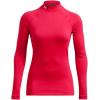 imageUnder Armour Womens ColdGear Authentics Mock Neck601 Red   White