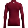 imageUnder Armour Womens ColdGear Authentics Mock Neck626 Cardinal   White