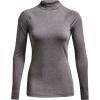 imageUnder Armour Womens ColdGear Authentics Mock NeckCharcoal Light Heather 019Black
