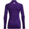 imageUnder Armour Womens ColdGear Authentics Mock NeckPurple 500Black