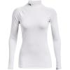 imageUnder Armour Womens ColdGear Authentics Mock NeckWhite 100Black