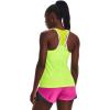 imageUnder Armour Womens HeatGear Racer Tank370 Lime Surge  Velocity  Iridescent