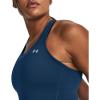 imageUnder Armour Womens HeatGear Racer Tank426 Varsity Blue   Metallic Silver