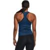 imageUnder Armour Womens HeatGear Racer Tank426 Varsity Blue   Metallic Silver