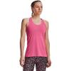 imageUnder Armour Womens HeatGear Racer Tank640 Pink Punk   Metallic Silver