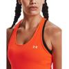 imageUnder Armour Womens HeatGear Racer TankBlaze Orange 825Metallic Silver